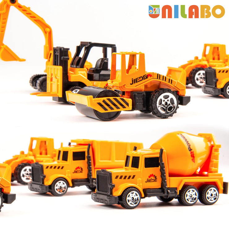 STEM Alloy Construction Vehicle Set – Container Truck, Tower Crane & Excavator for Ages 3–8
