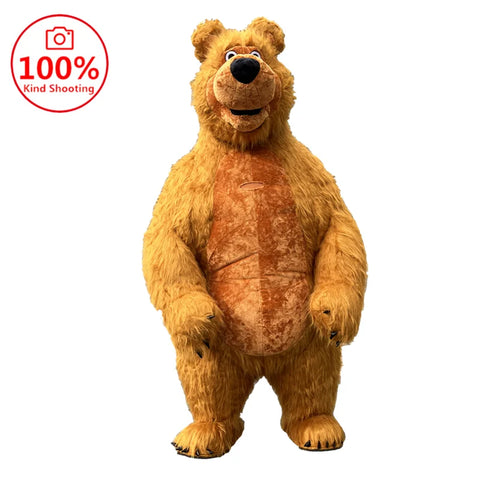 Inflatable Martha Bear Brown Bear Giant Costume Adult Walking Mascot