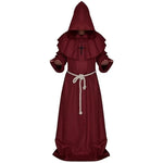 Cosplay Plague Doctor  Costume Medieval Hooded Robe Steampunk Terror Mask Hat Adult Halloween Party Role Play Size S-XL