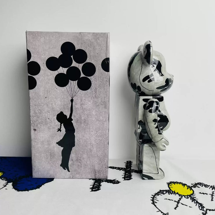 BE@RBRICK 400% 28cm Banksy Girl With Balloon Collection Doll