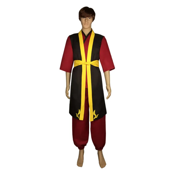 Zuko Prince Cosplay Costume – Avatar: The Last Airbender Vest and Pants Outfit for Adult Men’s Halloween or Role Play Events