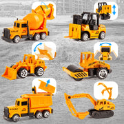 STEM Alloy Construction Vehicle Set – Container Truck, Tower Crane & Excavator for Ages 3–8