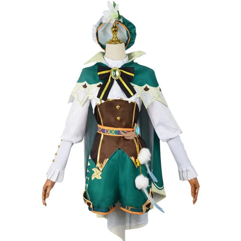 Genshin Impact Venti Cosplay Costume Wig Dress