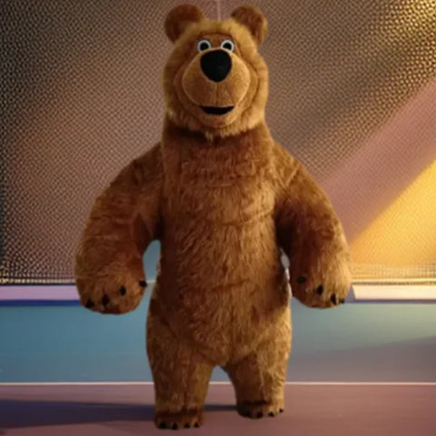 Inflatable Martha Bear Brown Bear Giant Costume Adult Walking Mascot