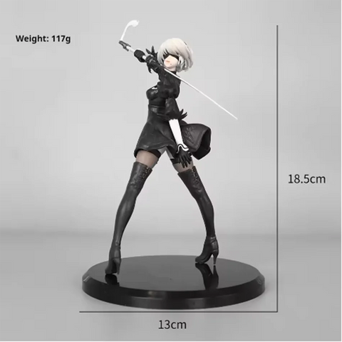 NieR: Automata YoRHa Type A2, 2B & 9S PVC Figure Set – Anime Collectible Statues