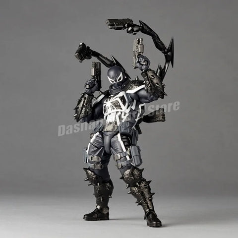 Amazing Yamaguchi Revoltech Agent Venom Action Figure – Superhero Eugene Thompson Model Toy, Perfect Gift Collection