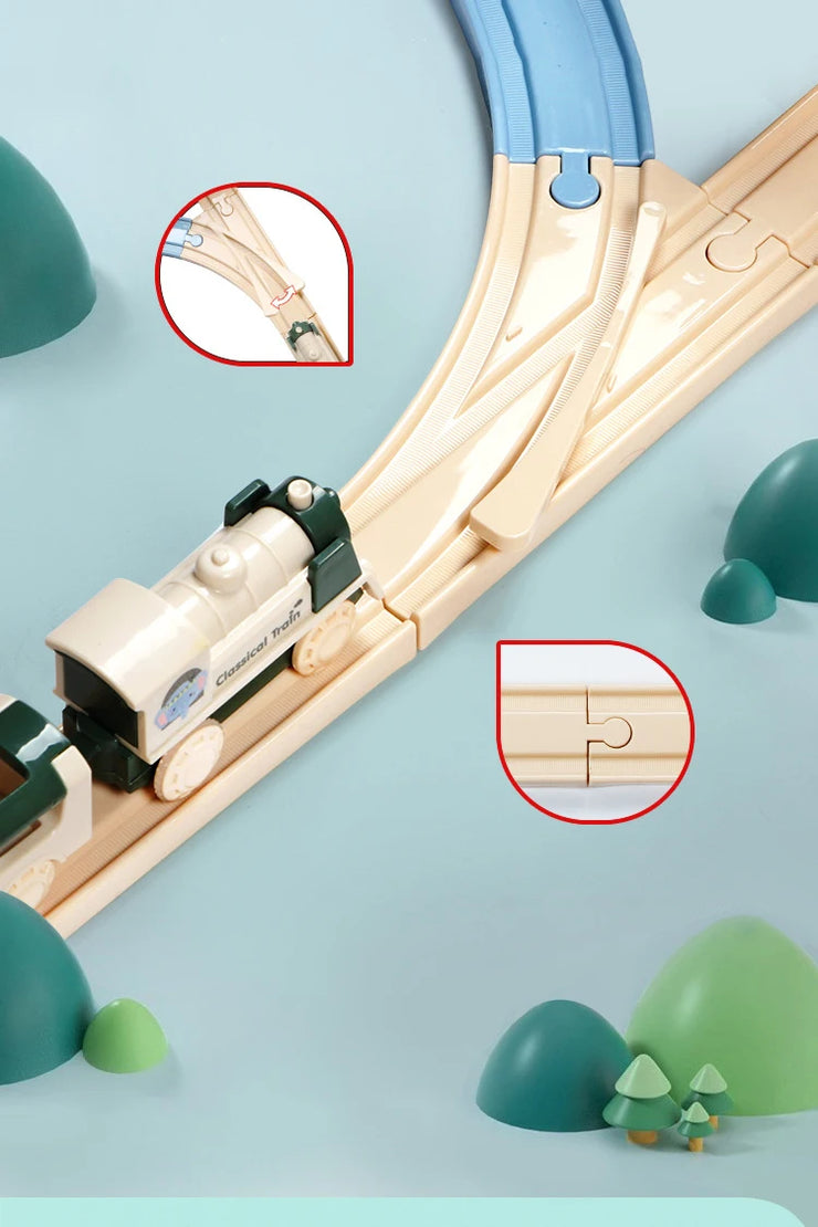 DIY Rail Train Puzzle Set – Assembled Building Block Track Toy for Kids