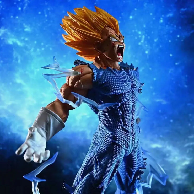 Dragon Ball Z Majin Vegeta Super Saiyan PVC Figure – Self-Destruct Pose Anime Collectible Statue