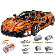 MOC Technical Sports Car BlackKnight P1 Building Bricks