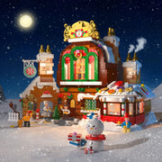 1481PCS Christmas House Building Blocks Set, Children's DIY Gingerbread Model Assembly Toy Holiday Gift, Christmas Decorations