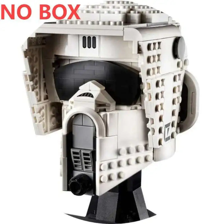 Star Wars Fighter Pilot Helmet Building Blocks Desk Decoration AT Jangos Kylos Fetts Rens C-3PO