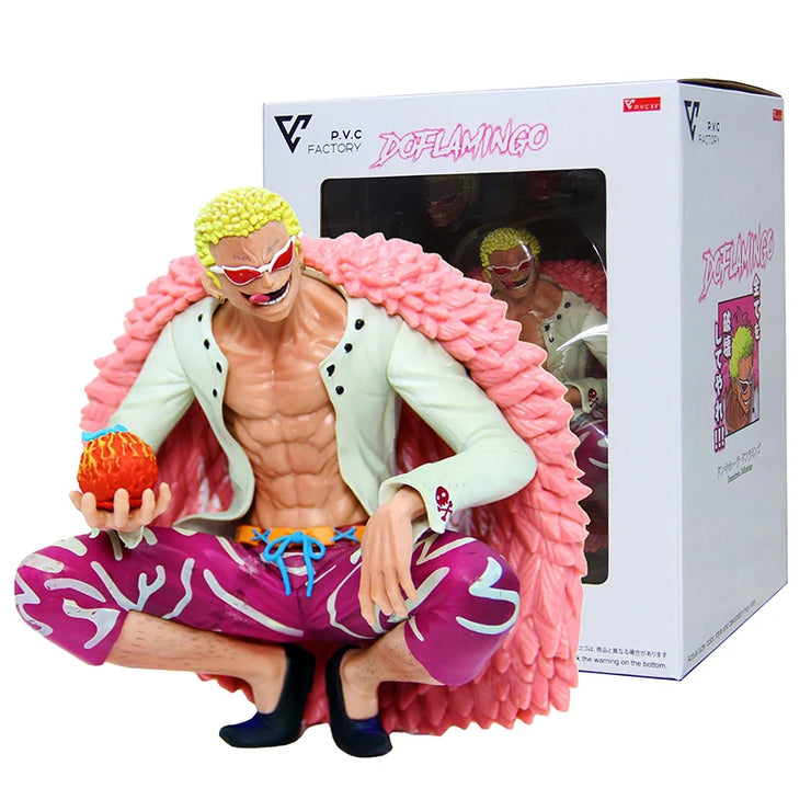 One Piece Donquixote Doflamingo 15cm PVC Figure – Shichibukai Devil Fruit Statue Collectible