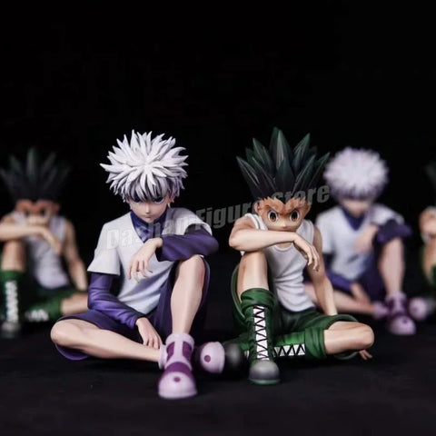 PG Hunter×Hunter Gon Freecss & Killua Zoldyck Action Figures – PVC Anime Statues and Car Ornaments