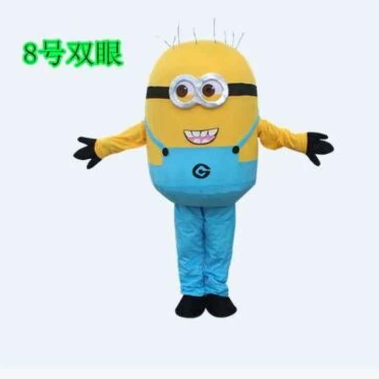 Yellow Minion Mascot Costume – Adult Cosplay Suit for Carnival, Parties, Performances & Halloween Events