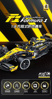 JKC7205 Stock Pattern F1 Racing Sports Car Building Block Brick Set 1650pcs