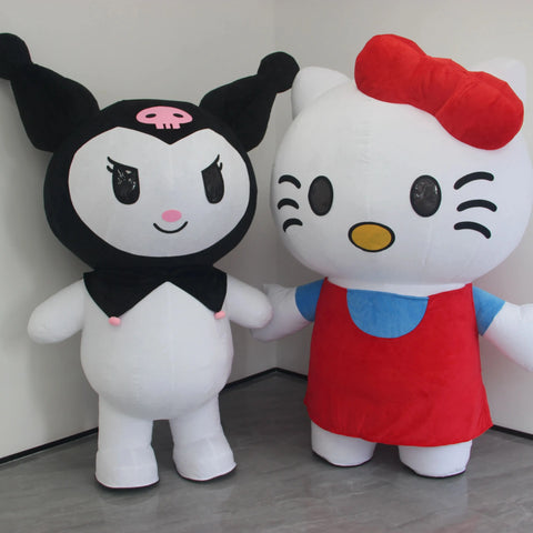 Giant Kuromi & My Melody Mascot Costume – Inflatable Hello Kitty Character Cosplay for Advertising, Carnival & Events