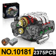 Engine Building Blocks Model Series Technical STEM Toys Moc Tank V8 Engine Supercar W16 Bricks Assembly Toy Set Kids Adults Gift