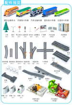 High-Speed Electric Train Set – Realistic Rail Model with Tracks for Kids to Assemble