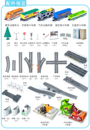 High-Speed Electric Train Set – Realistic Rail Model with Tracks for Kids to Assemble
