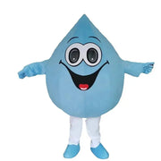 Blue Water Drop Mascot Costume – Water Conservation Cosplay for Events, Parties & Promotional Performances