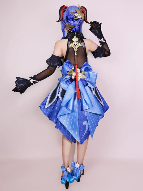 Twilight Blossom Ganyu Cosplay Costume Genshin Impact Adult Uniform Wig Anime Halloween Costumes Women Game Character Outfit