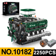 Engine Building Blocks Model Series Technical STEM Toys Moc Tank V8 Engine Supercar W16 Bricks Assembly Toy Set Kids Adults Gift