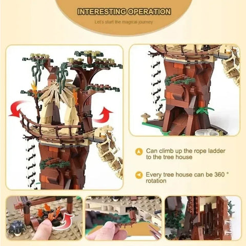 1990Pcs Ewoks Building Villages Blocks Set Model Kids Toy Bricks Kit