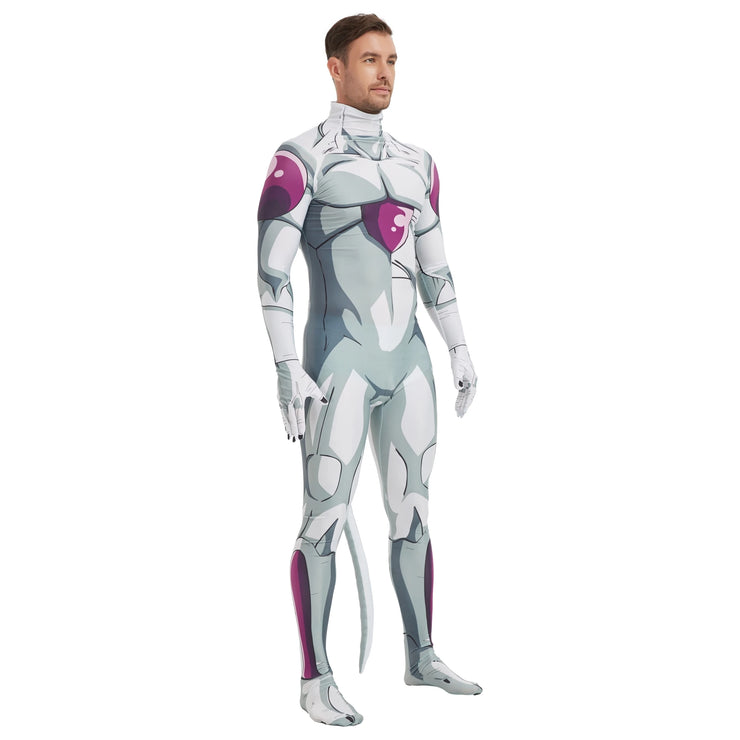 Dragon Ball Frieza Cosplay Spandex Zentai Jumpsuit Outfit