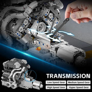 Engine Building Blocks Model Series Technical STEM Toys Moc Tank V8 Engine Supercar W16 Bricks Assembly Toy Set Kids Adults Gift
