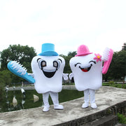 Tooth Mascot Costume – Dental Care Cosplay for Health Education, Advertising & Role Play Events
