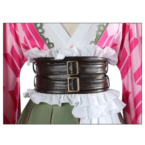 Kanroji Mitsuri Cosplay Costume – Pink Anniversary Dress for Anime Fans, Halloween, Carnival, and Party Events