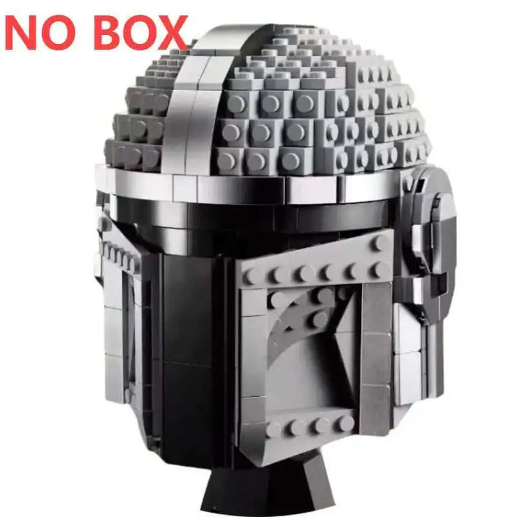 Star Wars Fighter Pilot Helmet Building Blocks Desk Decoration AT Jangos Kylos Fetts Rens C-3PO