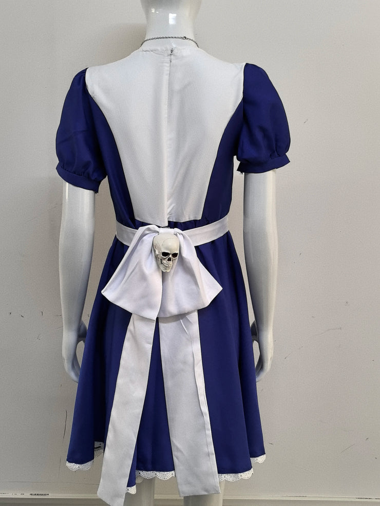 Alice Princess Cosplay Dress – Maid Apron Costume from Madness Returns for Women & Girls Halloween or Party Wear