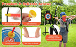 DORTALA Kids Bow and Arrow Set with 20 Suction Cup Arrows