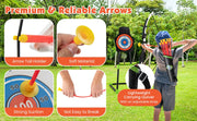 DORTALA Kids Bow and Arrow Set with 20 Suction Cup Arrows