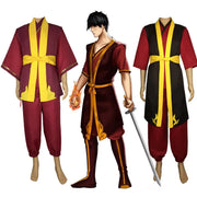 Zuko Prince Cosplay Costume – Avatar: The Last Airbender Vest and Pants Outfit for Adult Men’s Halloween or Role Play Events