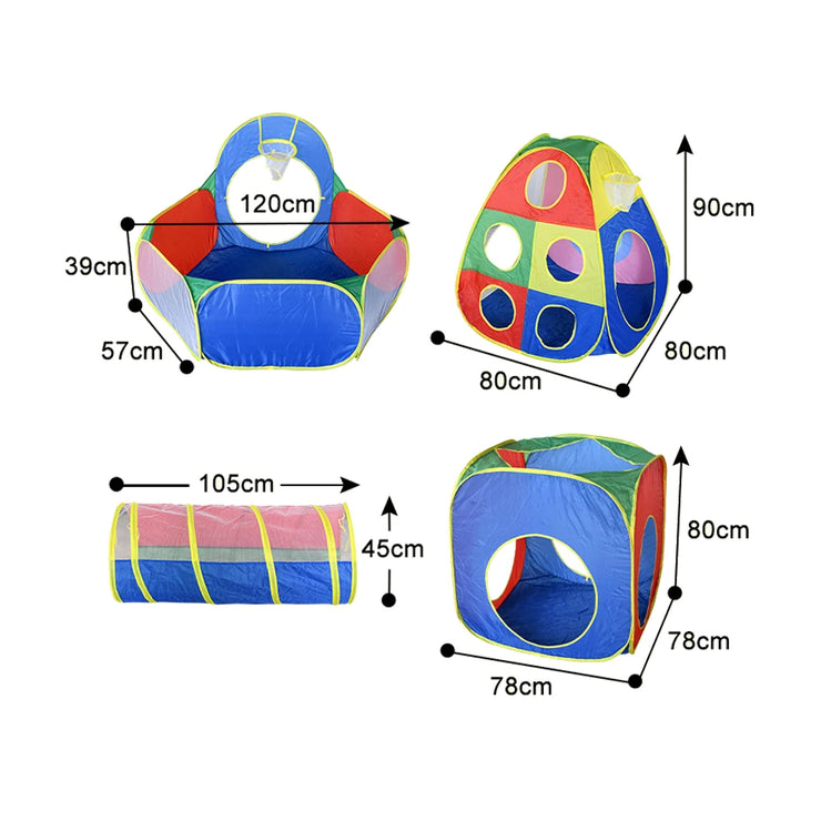 KIDkid 5-in-1 Kids Play Tent & Ball Pit Adventure Set