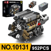 Engine Building Blocks Model Series Technical STEM Toys Moc Tank V8 Engine Supercar W16 Bricks Assembly Toy Set Kids Adults Gift