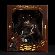 28cm Attack on Titans Levi Ackerman Action Anime Figura Kawai Eren Jaege Mikasa Ackerman The Armored Titan Figure