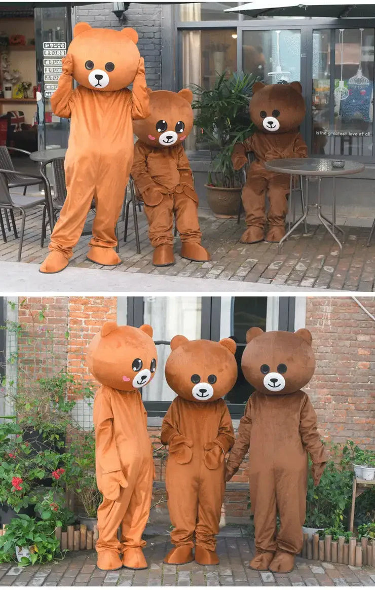 Brown Bear Mascot Costume – Cartoon Animal Character Cosplay for Carnival, Events & Identity V Theme