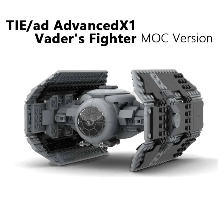 453PCS MOC TIE/ad Advanced x1 – Darth Vader’s Starfighter Building Block Model Kit