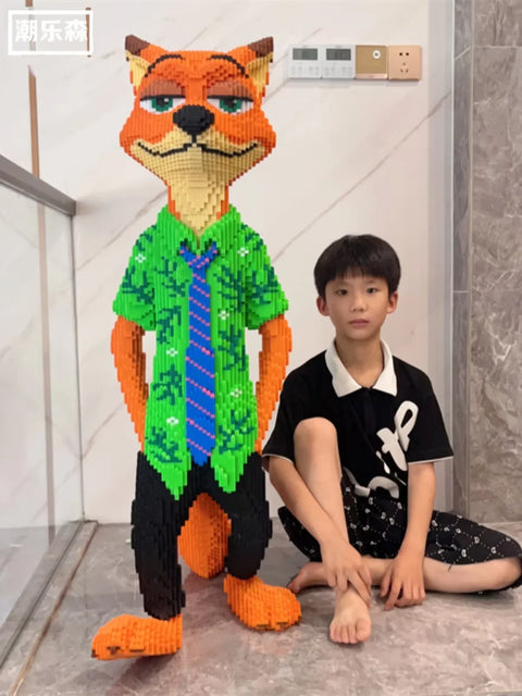 Anime Kawaii Zootopia Children Educational 100cm Tall Three-dimensional Building Blocks Toys