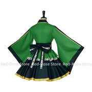 Froppy Cosplay Frog Tsuyu Asui Costume Fantasy Dress Kimono Lolita Maid Cosplay Uniform Outfits Women Suit
