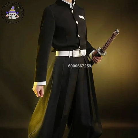 Demon Slayers Kimetsu No Yaiba Anime Kamado Tanjirou Cosplay Costume Women Men Kisatsutai Uniform Wig Halloween Comic Con Outfit