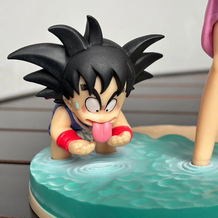 Dragon Ball Son Goku, Piccolo & Bulma PVC Figure Set – Anime Collectible Statues for Desk or Room Display