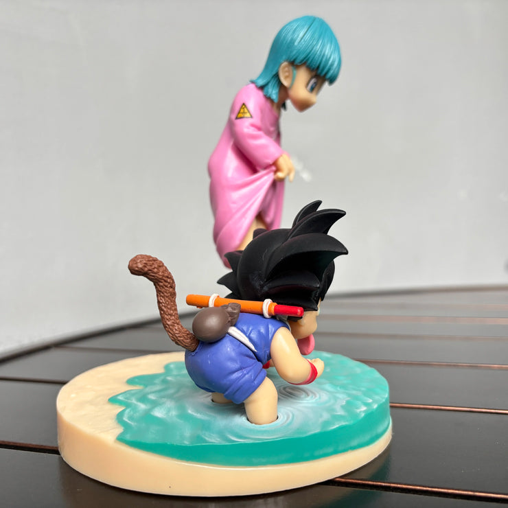 Dragon Ball Son Goku, Piccolo & Bulma PVC Figure Set – Anime Collectible Statues for Desk or Room Display