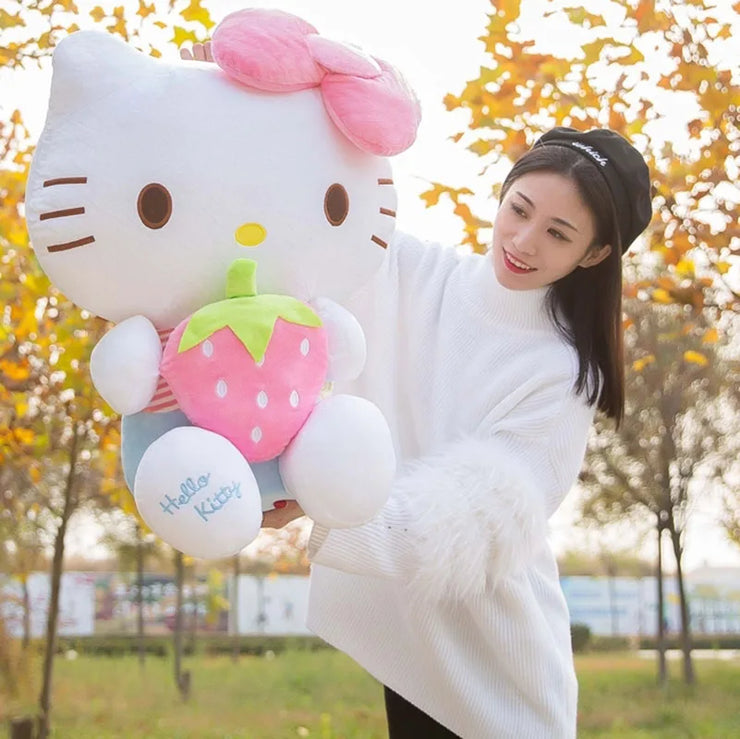 Sanrio Strawberry Hello Kitty Stuffed Plushie Doll