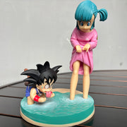 Dragon Ball Son Goku, Piccolo & Bulma PVC Figure Set – Anime Collectible Statues for Desk or Room Display