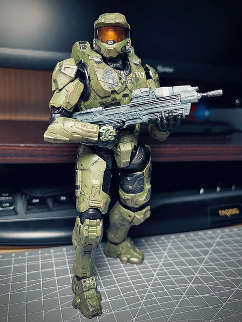 Sentinel Master Chief Action Figure Pvc Anime Collection Model Mjolnir Mk Vi Sv Action 18cm John117 S117 Movable Doll Toys