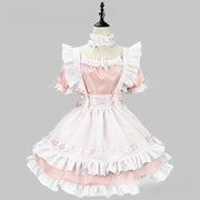 Black and White Lolita Maid Costume – Cute French Apron Dress Uniform for Cafe, Parties, and Cosplay